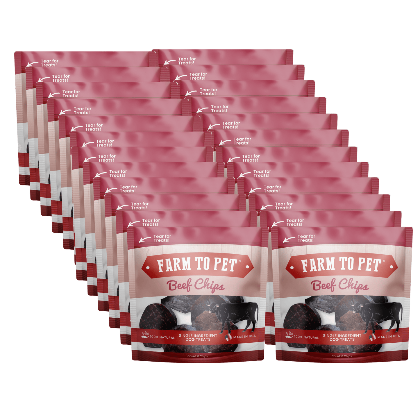 Beef Chips Snack Pack Bundles | Dog Treats for Training & Travel