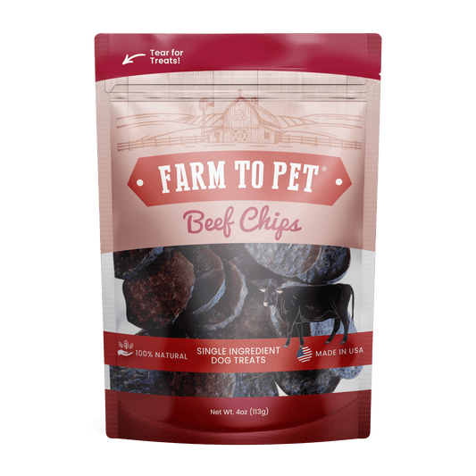 Beef Chips Dog Treats | Single-Ingredient Healthy Treats for Dogs