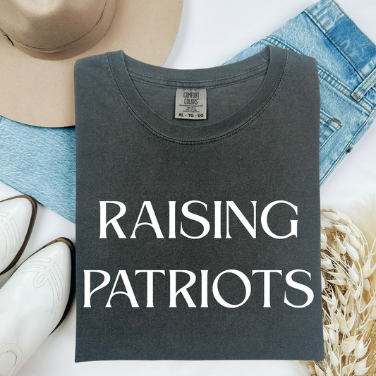 Raising Patriots | Comfort Colors T-shirt | Teacher Shirt | Stylish Trendy Apparel